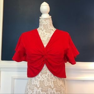 Red Crop Top